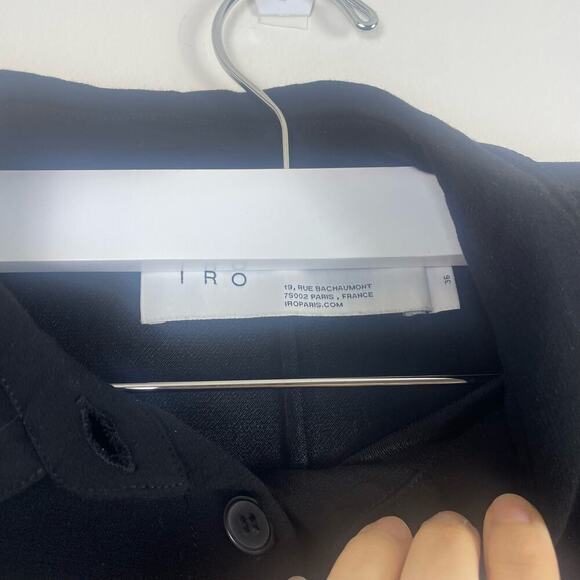 IRO mimolo black jumpsuit long sleeve size 36 or 4 - Picture 2 of 8